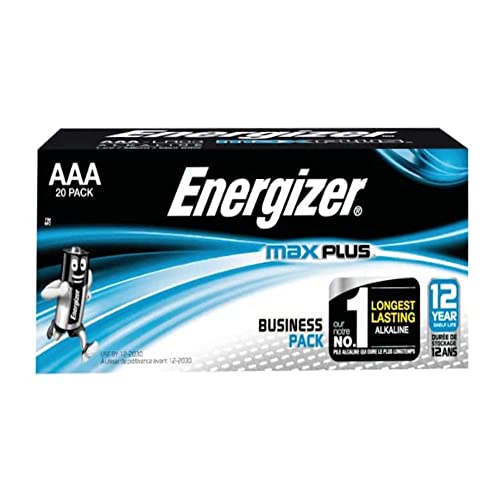 Energizer Piles AAA Max Plus Lot de 20 avec Étiquette Écologique The Nordic Swan E301322900