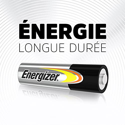 Energizer Piles AA Alcaline 1,5V Lot de 48 - Énergie Longue durée - 100% Recyclable - Conservation 7 Ans