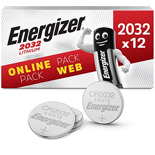 Energizer Piles AAA Alcalines 24 Pack + Piles Bouton Lithium 2032 12 Pièces Compatible Haut-parleurs Appareils Électriqu